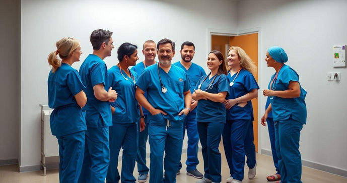 Como escolher o pijama cirúrgico azul royal ideal para sua equipe