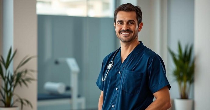 Pijama Cirúrgico Azul Marinho: Conforto e Estilo para Profissionais da Saúde